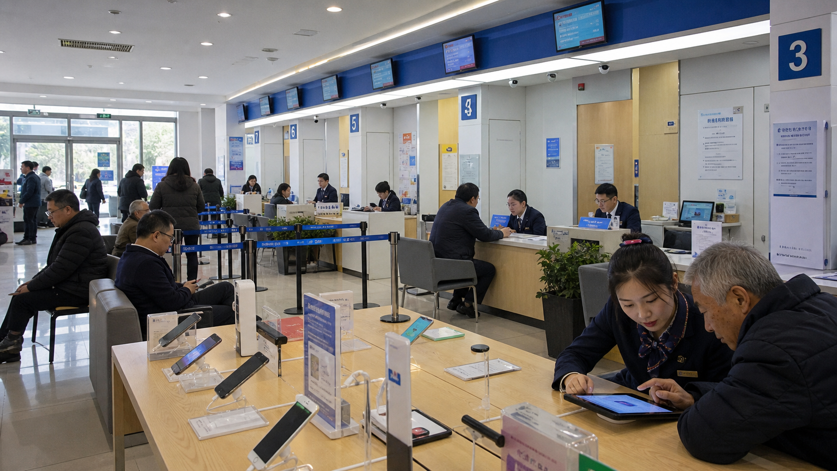 AI service project at a China Mobile city retail center